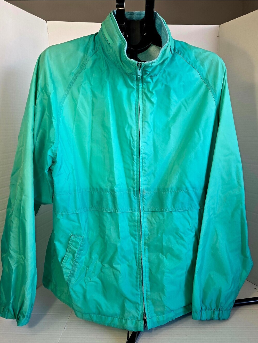 Vintage Pacific Trail teal windbreaker jacket size large